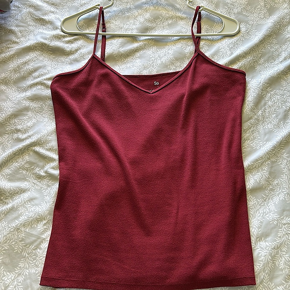 Shirt from SO, a red extra large favorite v-neck cami, soft and comfy